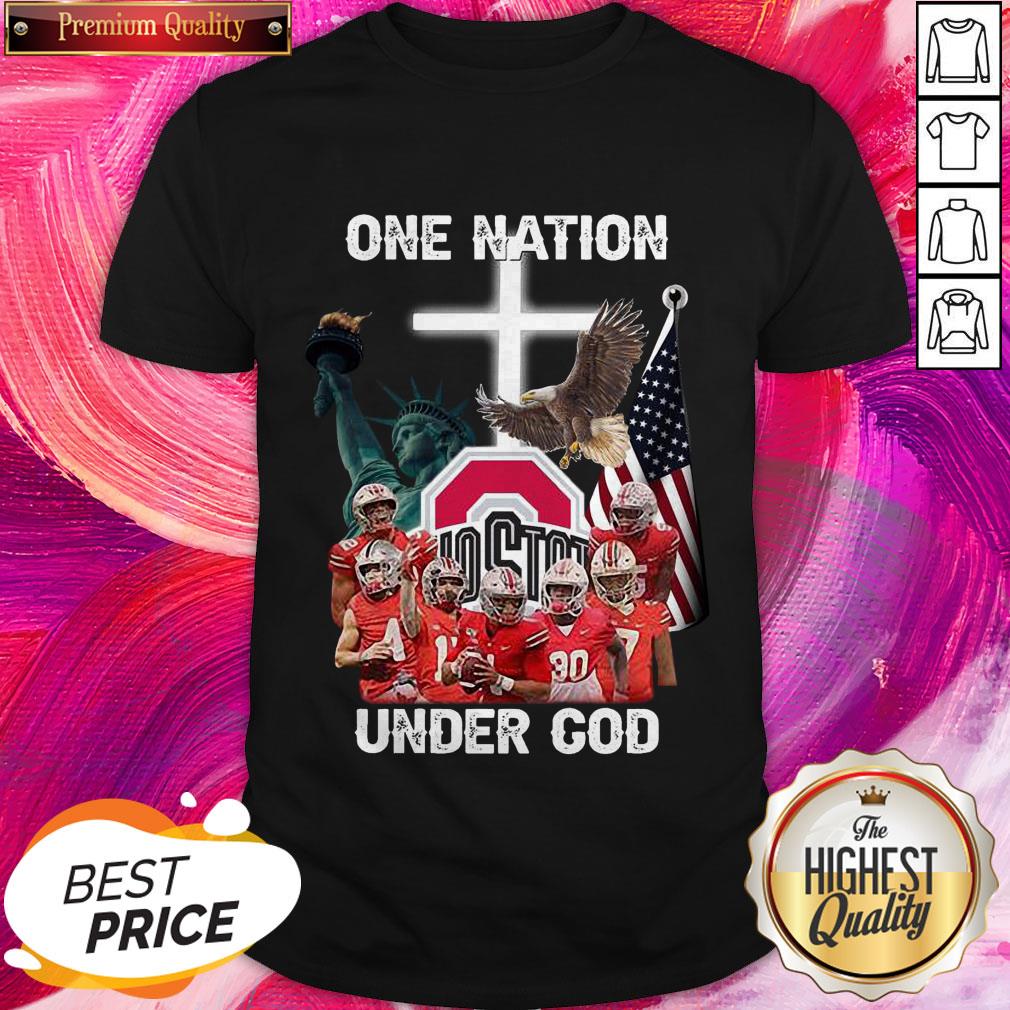 Premium Ohio State Buckeyes One Nation Under God Shirt