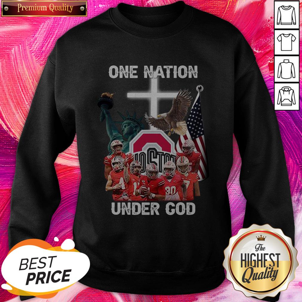 Premium Ohio State Buckeyes One Nation Under God Shirt