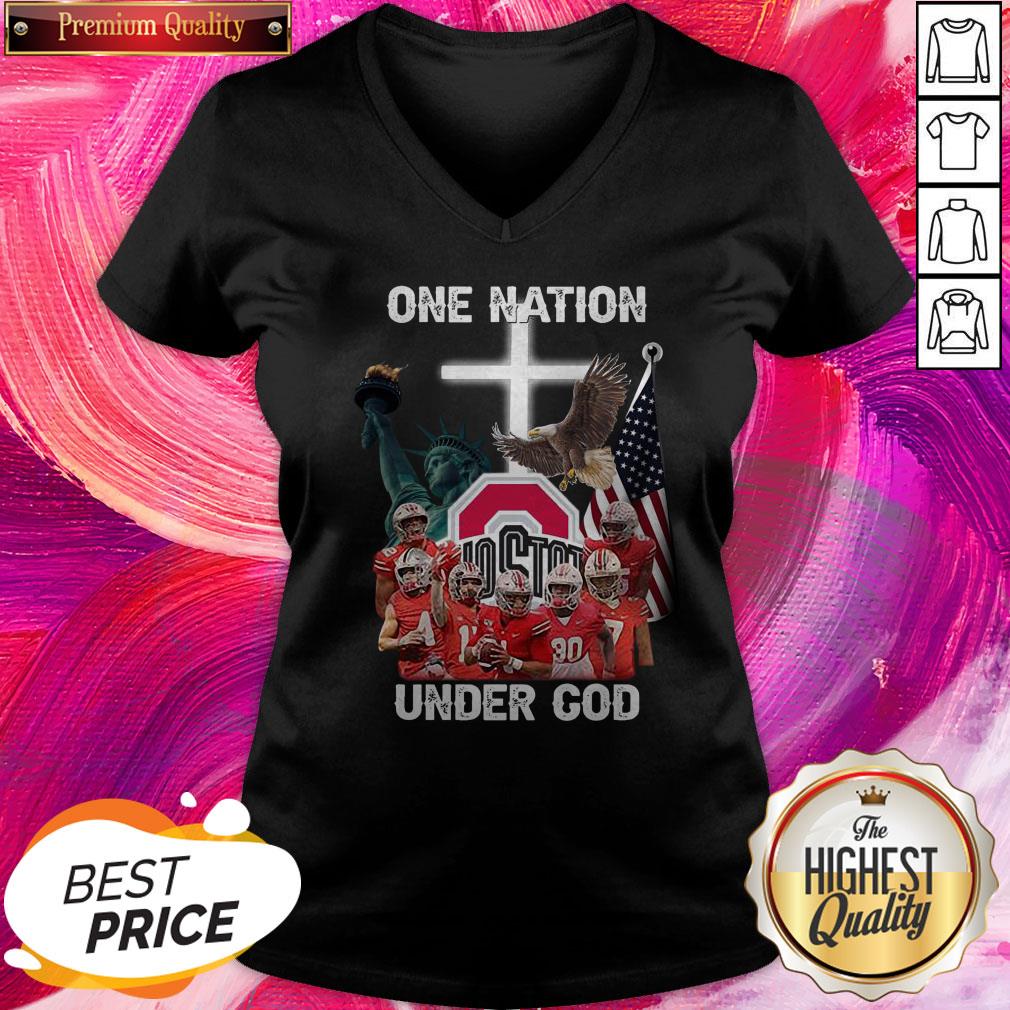Premium Ohio State Buckeyes One Nation Under God Shirt