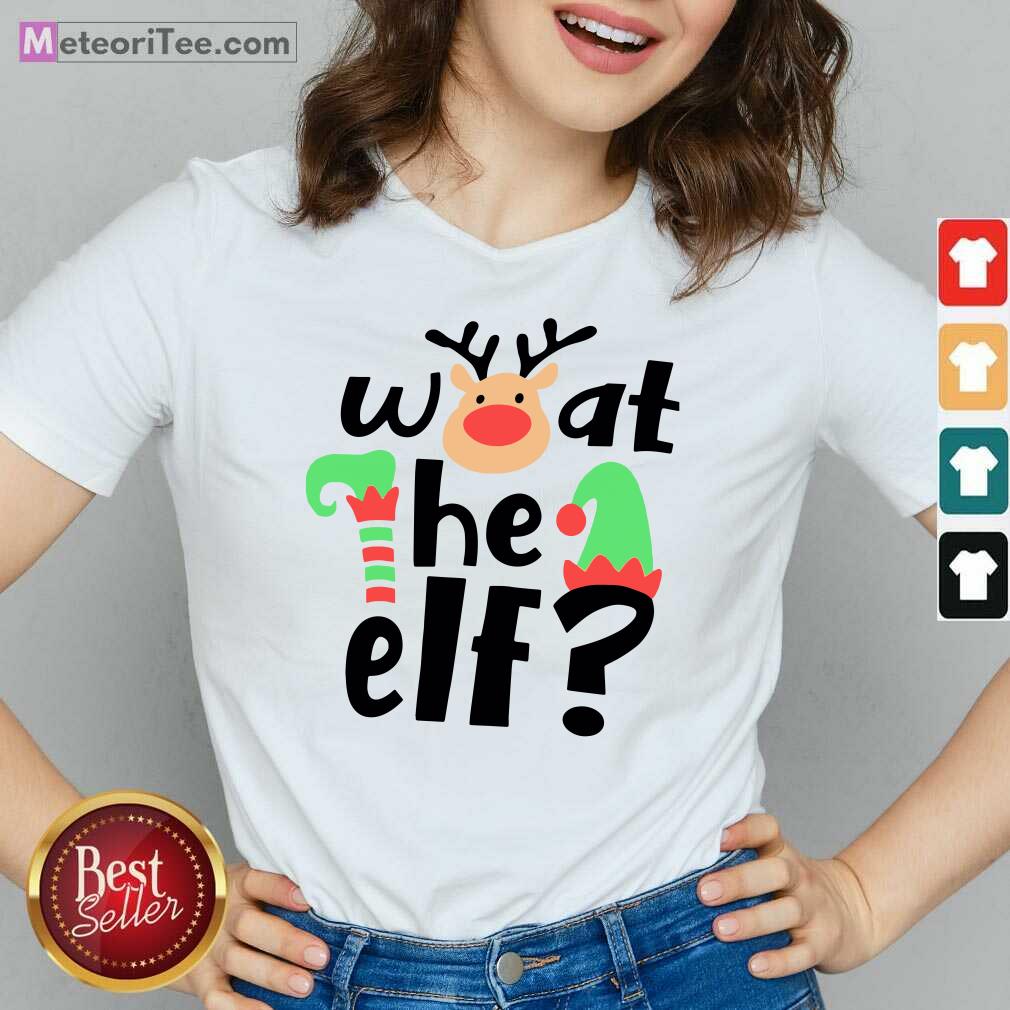 Premium Reindeer What The ELF Christmas Shirt