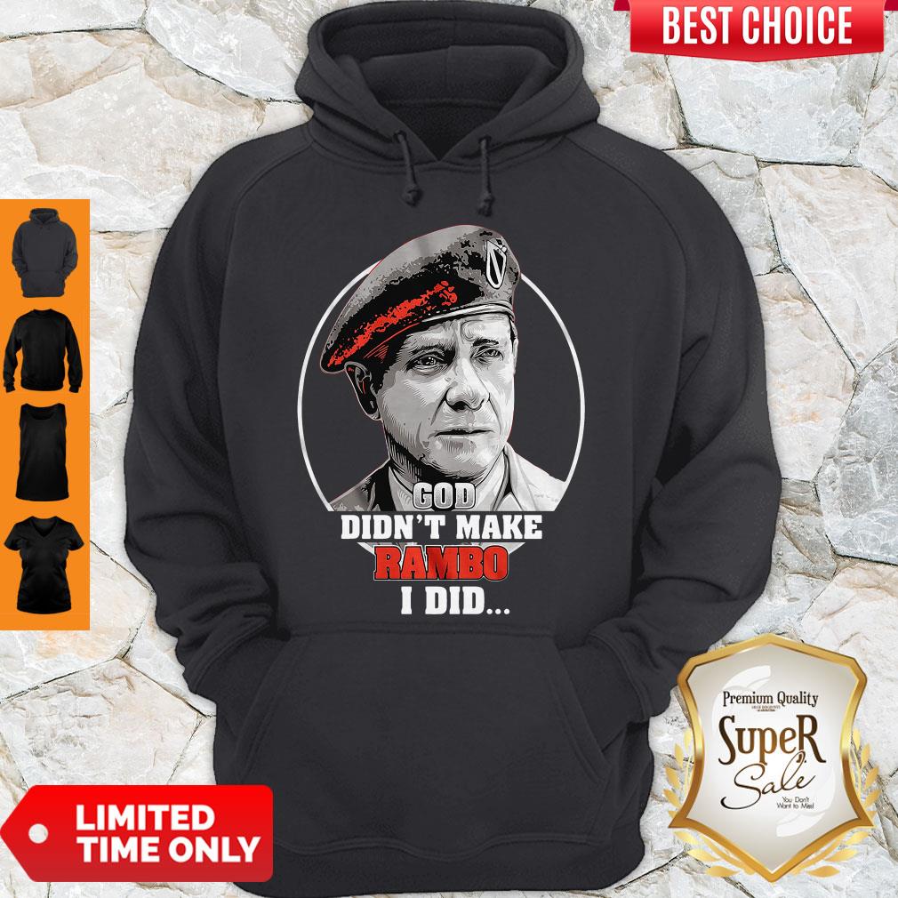 Premium Vintage God Didnt Make Rambo I Did Shirt