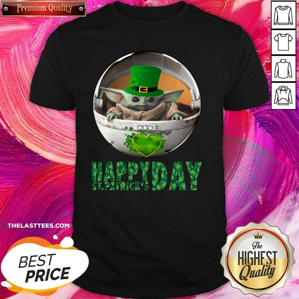 Pretty Baby Yoda Happy St Patricks Days Shirt