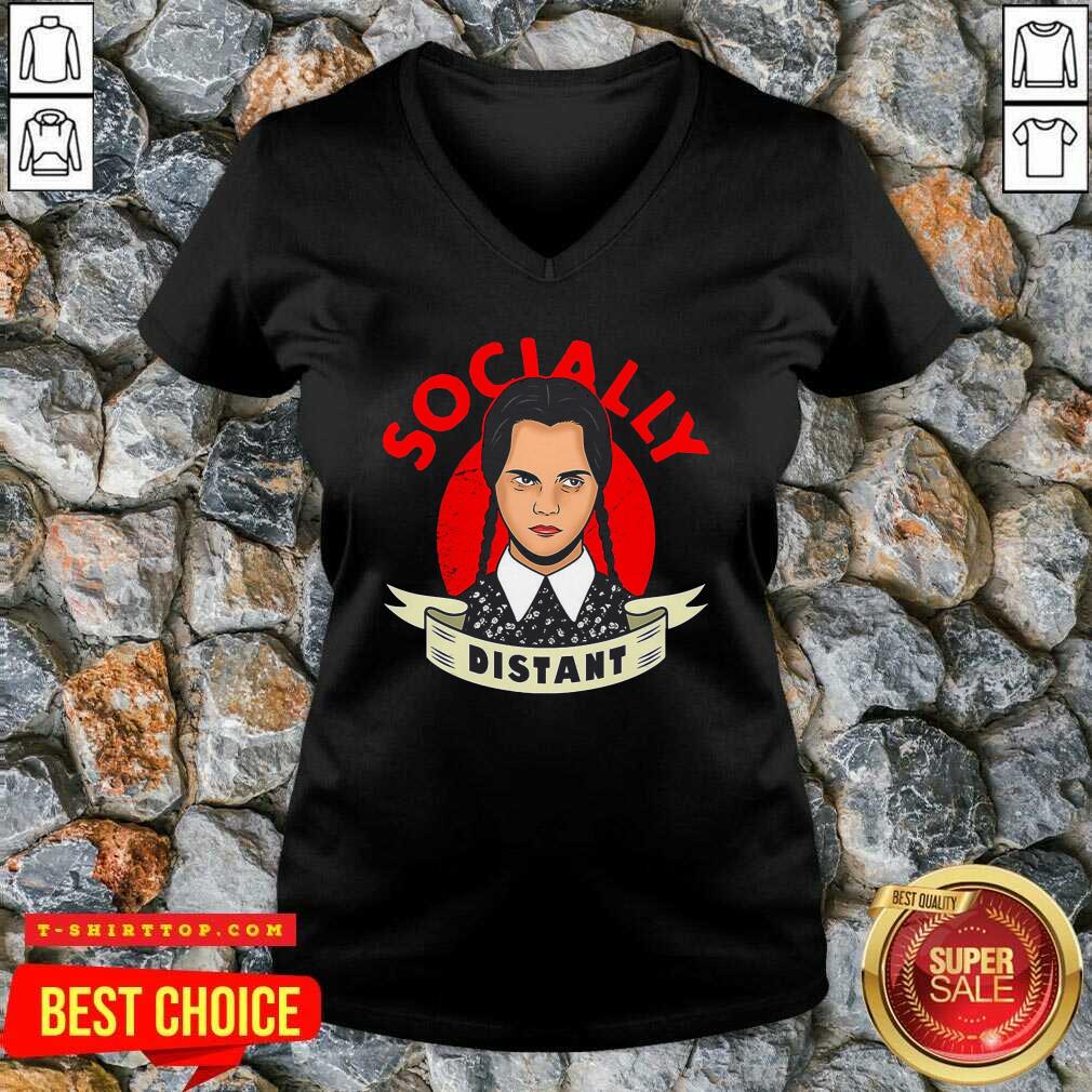 Pretty Socially Distant Girl Shirt