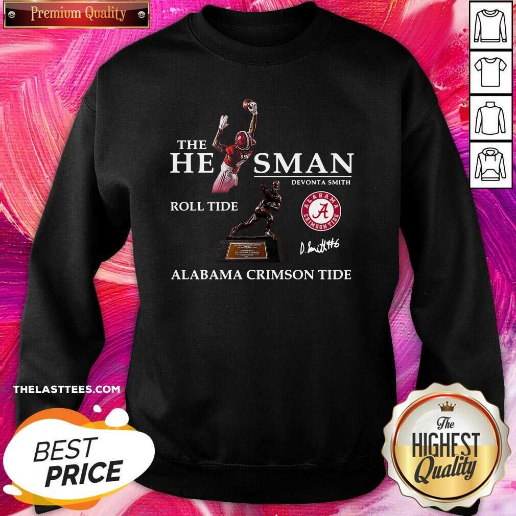 Pretty The He Man Devonta Smith Roll Tide Alabama Crimson Tide Signature Shirt