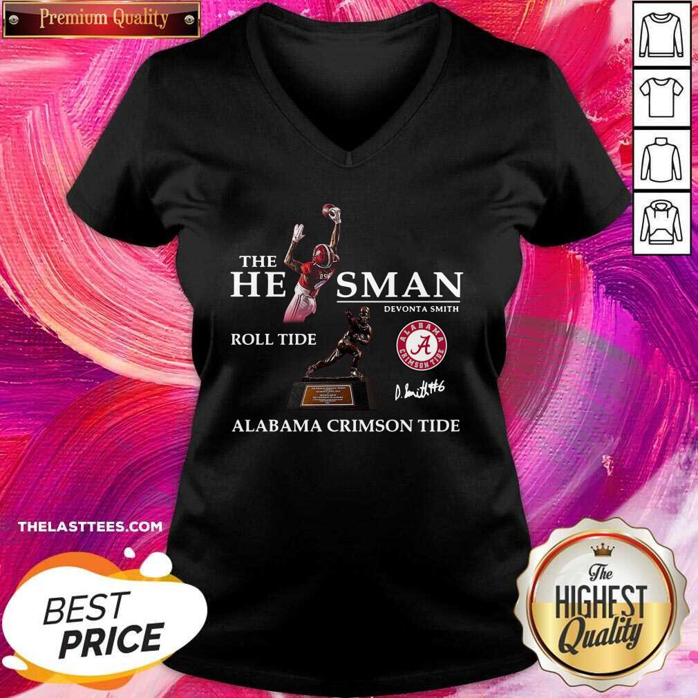 Pretty The He Man Devonta Smith Roll Tide Alabama Crimson Tide Signature Shirt