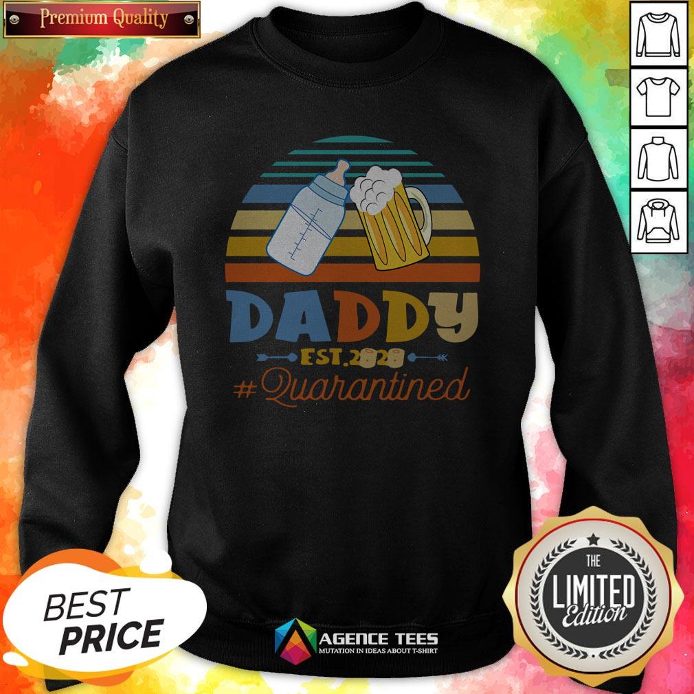 Promoted To Daddy Est 2020 Quarantined Vintage Shirt