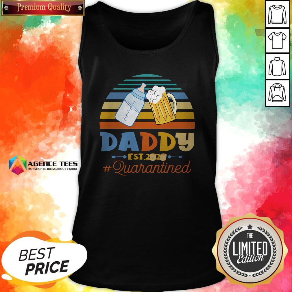 Promoted To Daddy Est 2020 Quarantined Vintage Shirt