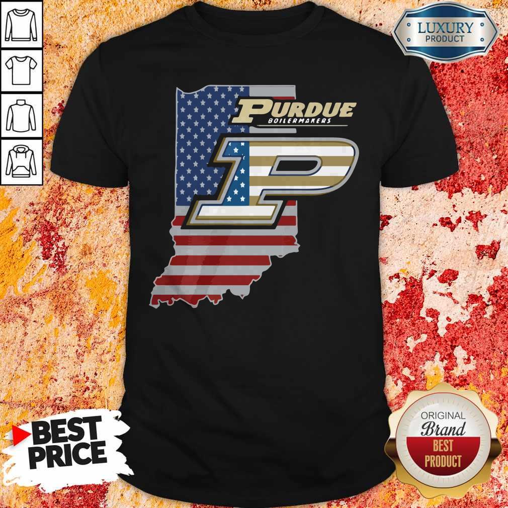 Purdue Boilermakers American Flag Shirt
