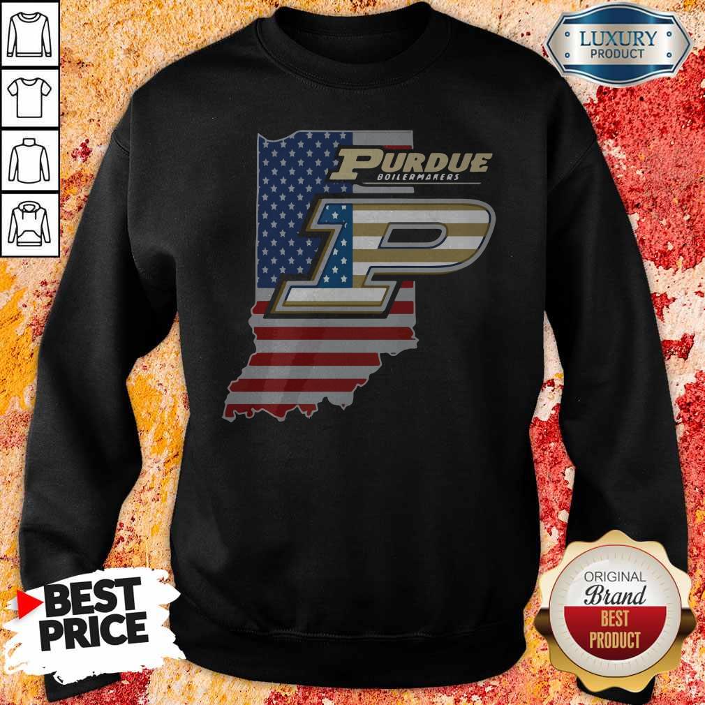 Purdue Boilermakers American Flag Shirt
