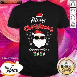 Good Merry Christmas Quarantine Santa Wear Sunglasses 2020 Family Matching Shirt