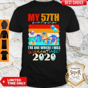 My 57th Birthday The One Where I Was Quarantined 2020 Mask Shirt