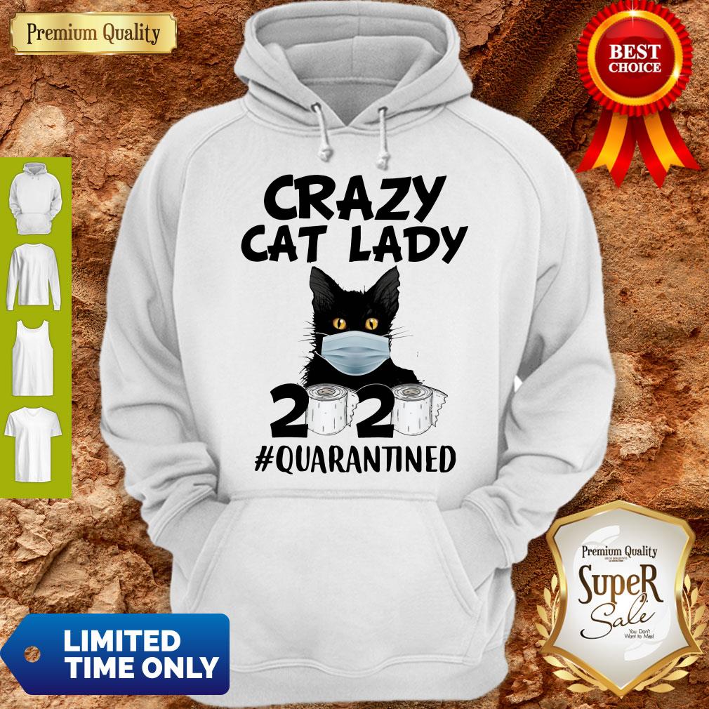 Top Crazy Cat Lady 2020 #Quarantined Shirt
