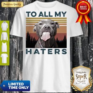 Pretty Pit Bull To All My Haters Vintage Shirt