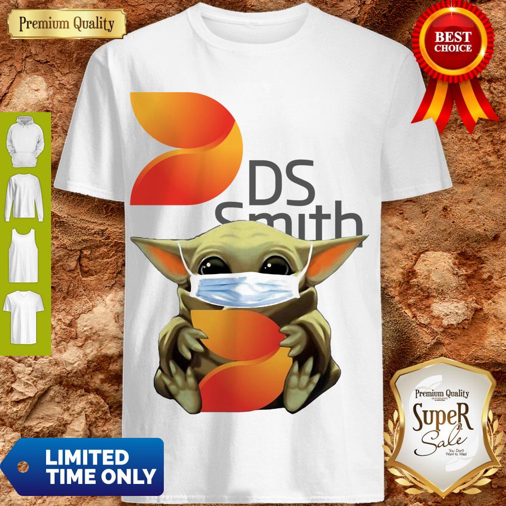 Awesome Baby Yoda Face Mask Hug DS Smith Shirt