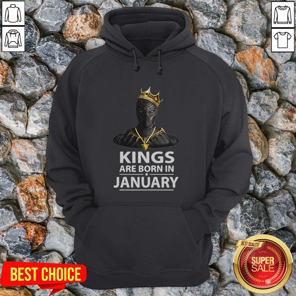 Rip Black Panther Kings Are Born In January T-Shirt
