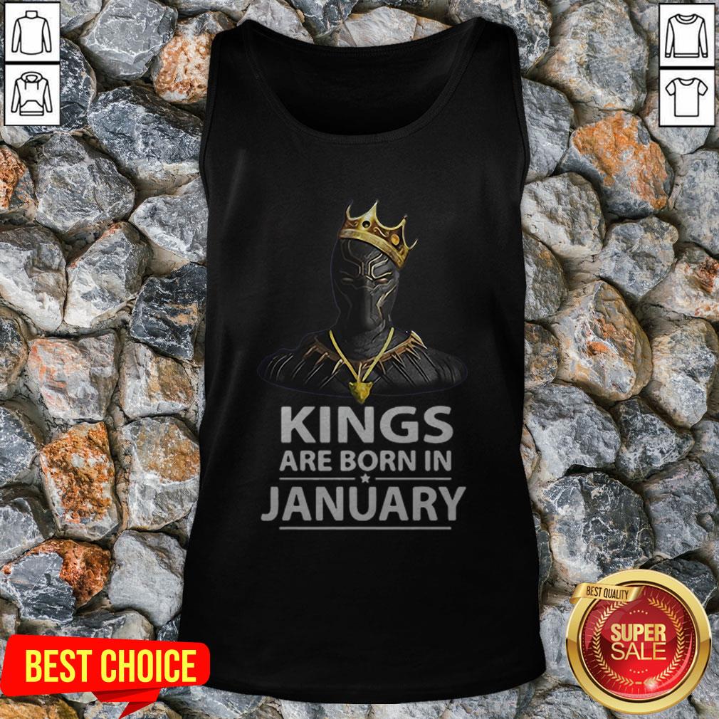 Rip Black Panther Kings Are Born In January T-Shirt