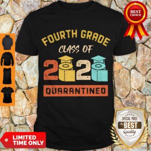 Official Fourth Grade Class Of 2020 Toilet Paper Quarantined Vintage Shirt