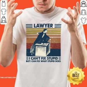 Good Lawyer I Can’t Fix Stupid But I Can Fix What Stupid Does Vintage Shirt