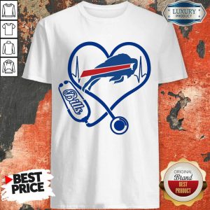 Amused Buffalo Bills Nurse 1 Heart Shirt