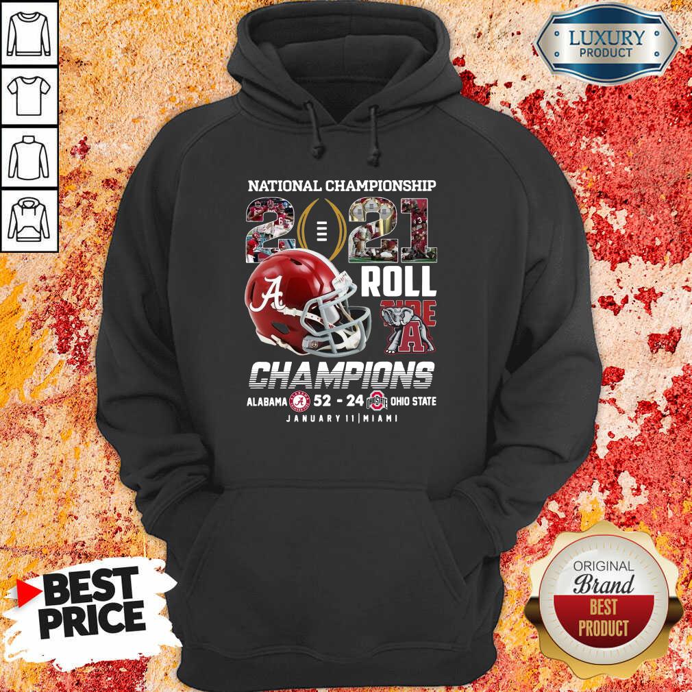 Seething Championship 2021 Roll Tide Alabama 52 24 Shirt