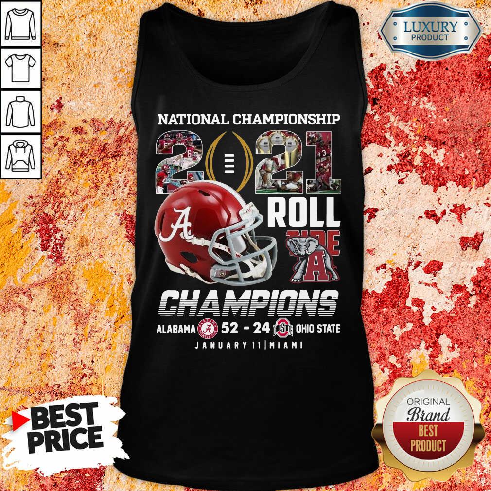 Seething Championship 2021 Roll Tide Alabama 52 24 Shirt
