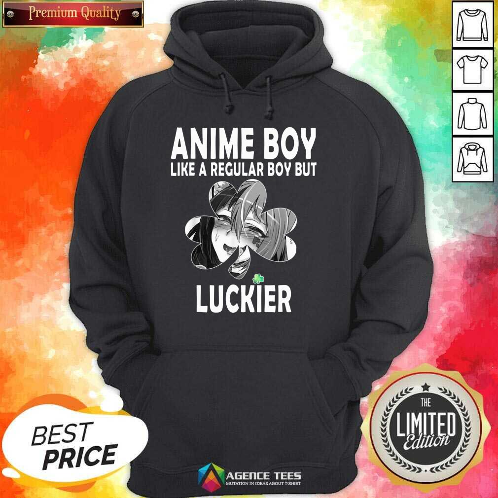 St Patricks Day Anime Boy 7 Shamrock Aesthetic Shirt