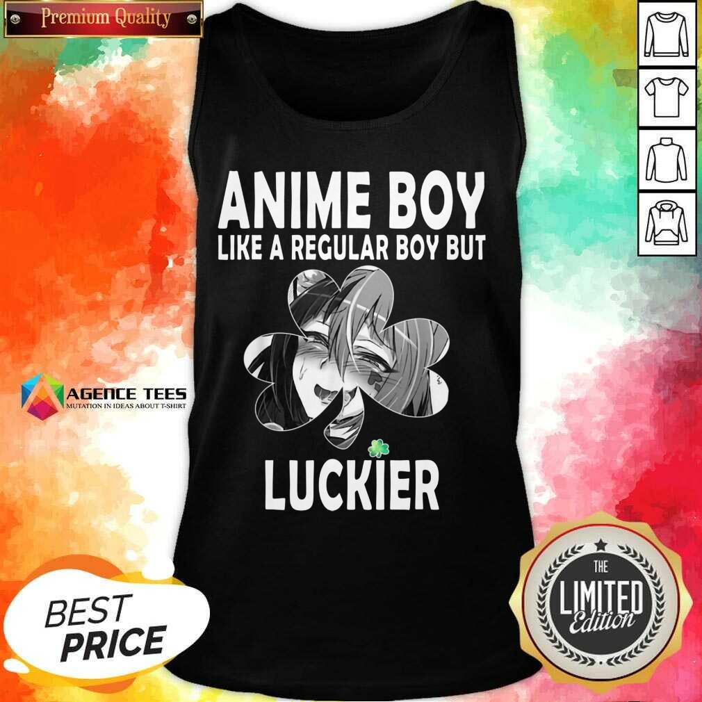 St Patricks Day Anime Boy 7 Shamrock Aesthetic Shirt