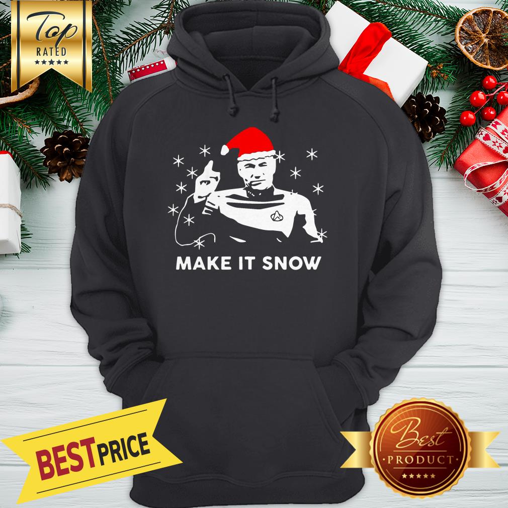 Star Trek Santa Make It Snow Christmas Shirt