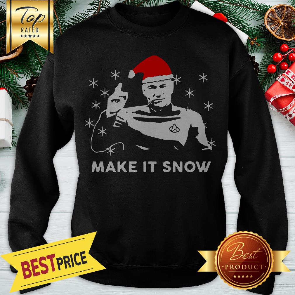 Star Trek Santa Make It Snow Christmas Shirt