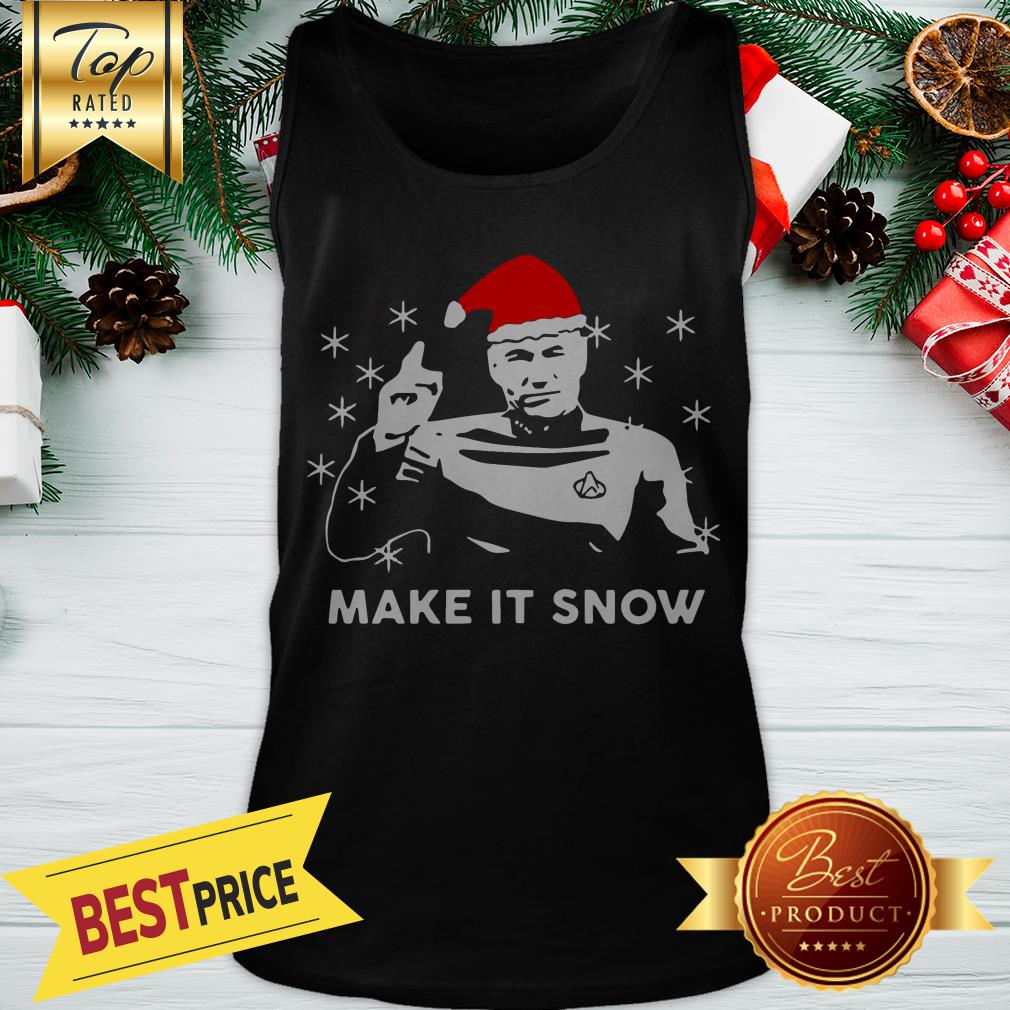 Star Trek Santa Make It Snow Christmas Shirt