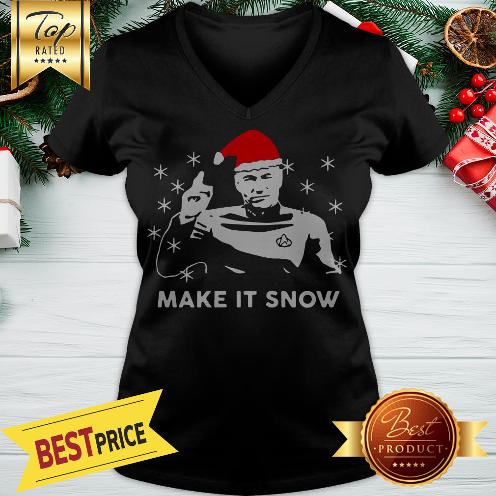 Star Trek Santa Make It Snow Christmas Shirt