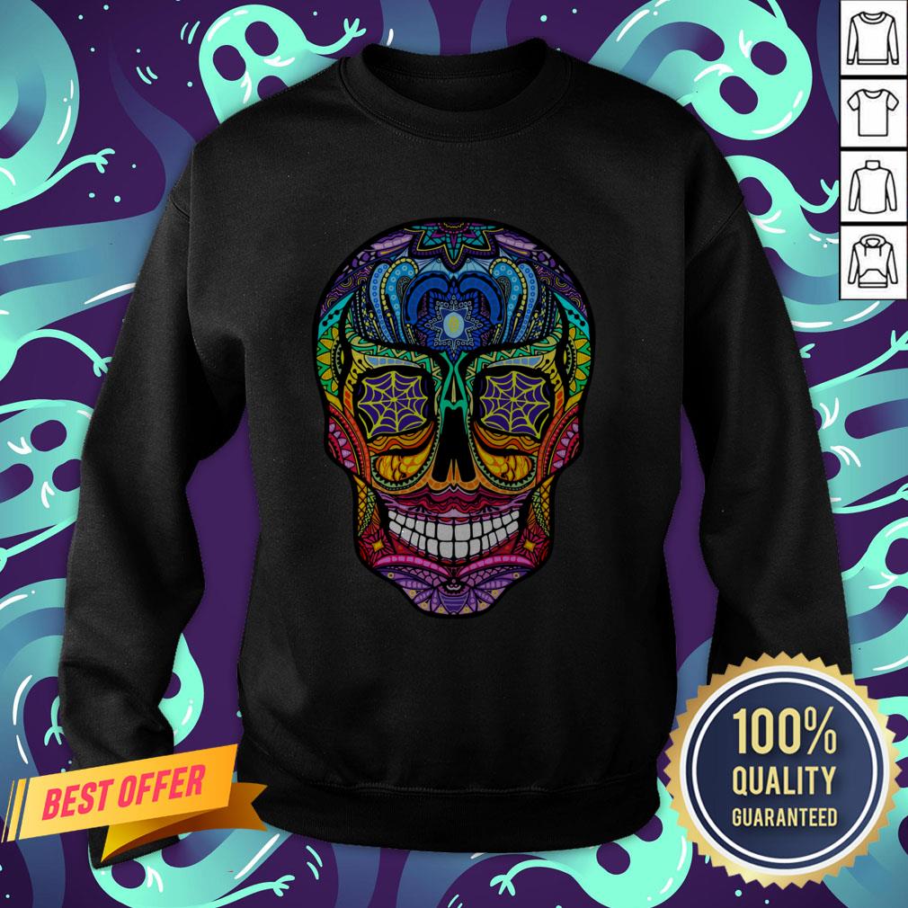 Sugar Skull Colorful Day Of The Dead Dia De Muertos Shirt