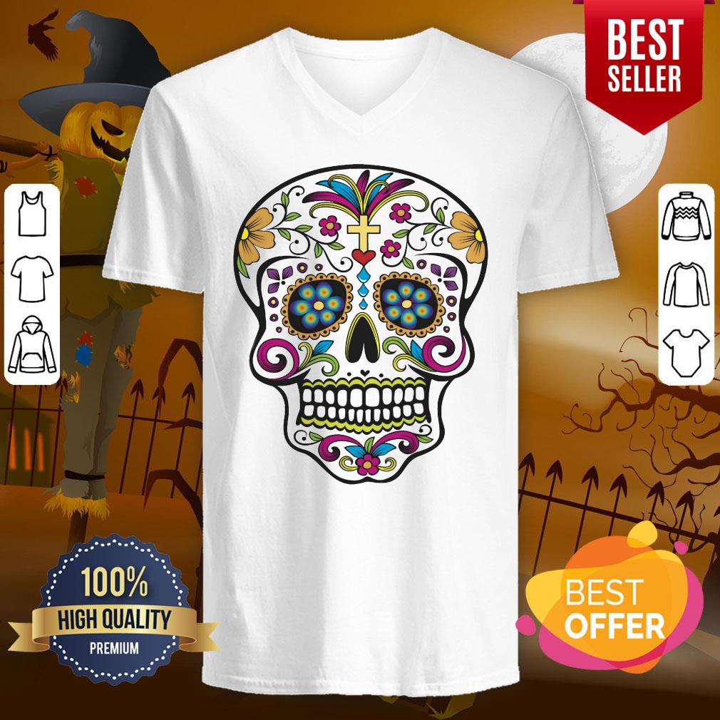 Sugar Skull Dia De Los Muertos Day Of The Dead Shirt