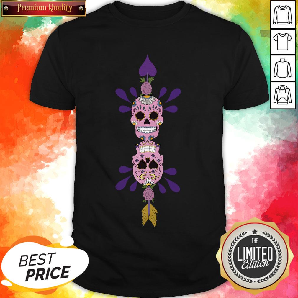 Sugar Skulls In Love Day Of The Dead Shirt