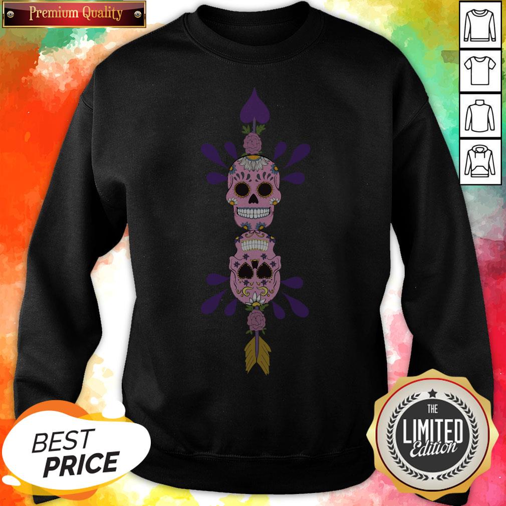 Sugar Skulls In Love Day Of The Dead Shirt