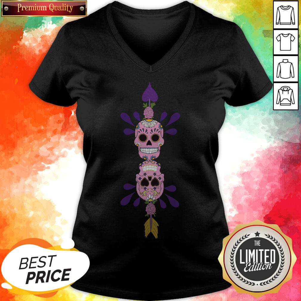 Sugar Skulls In Love Day Of The Dead Shirt