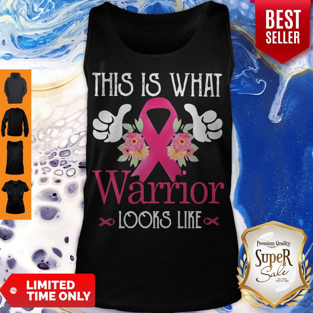 Cute This Is What Warrior Looks Like Breast Cancer Shirt