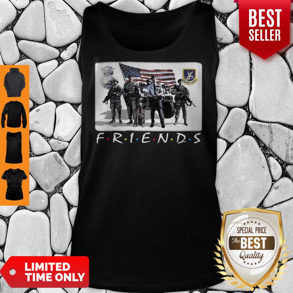 Official Usaf Security Force Friends Veteran Shirt