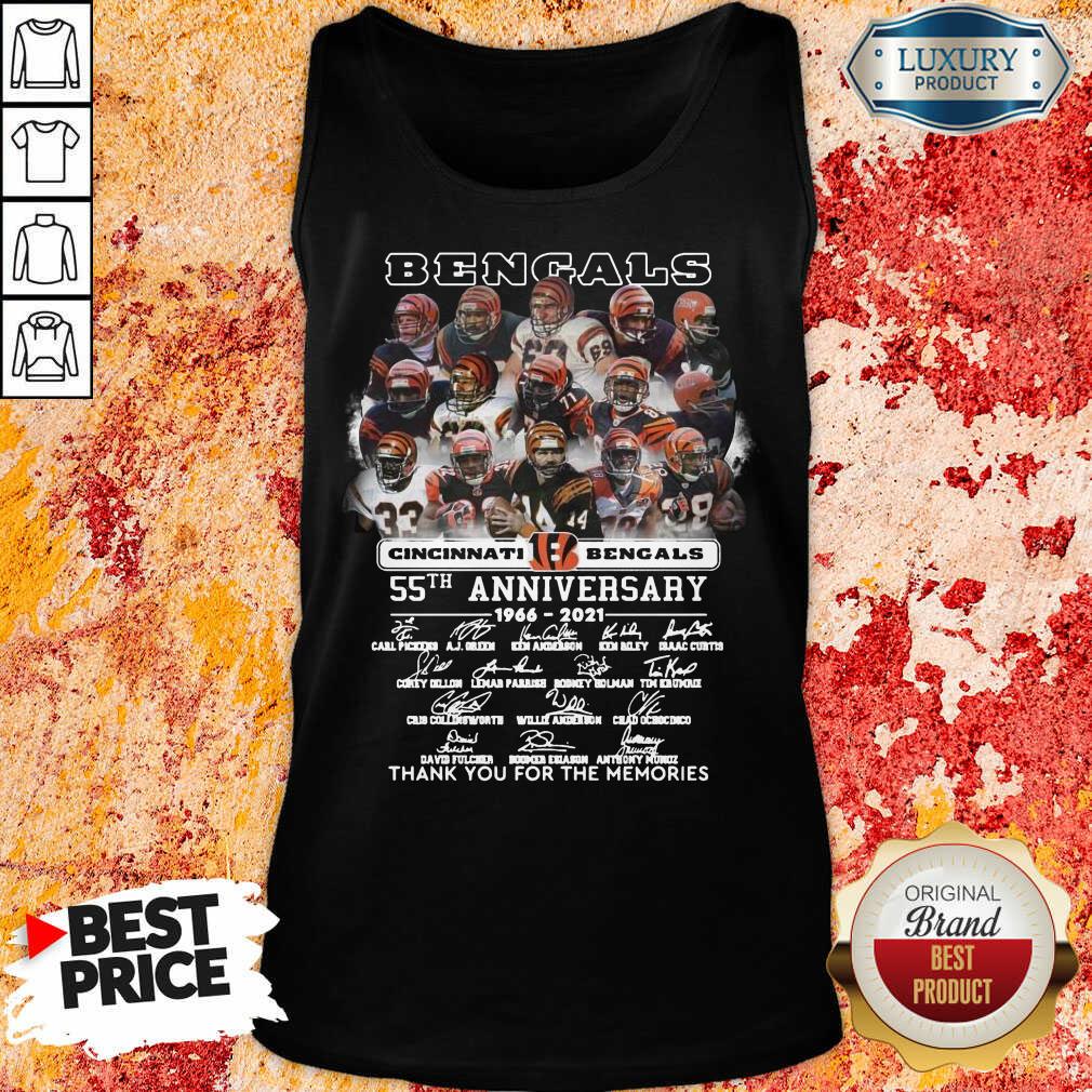 Tense Cincinnati Bengals 55th Anniversary Signatures 11 Shirt