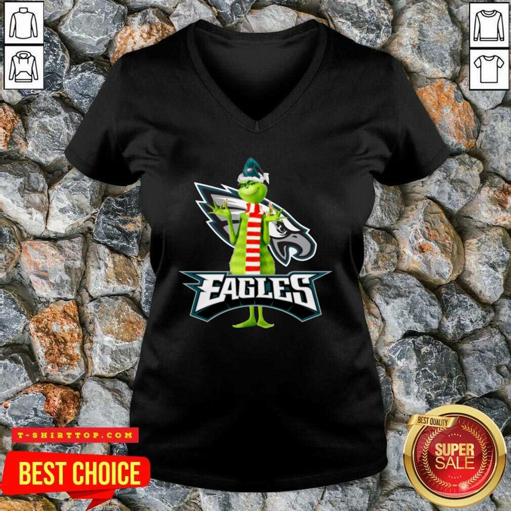 The Grinch Philadelphia Eagles Christmas Shirt