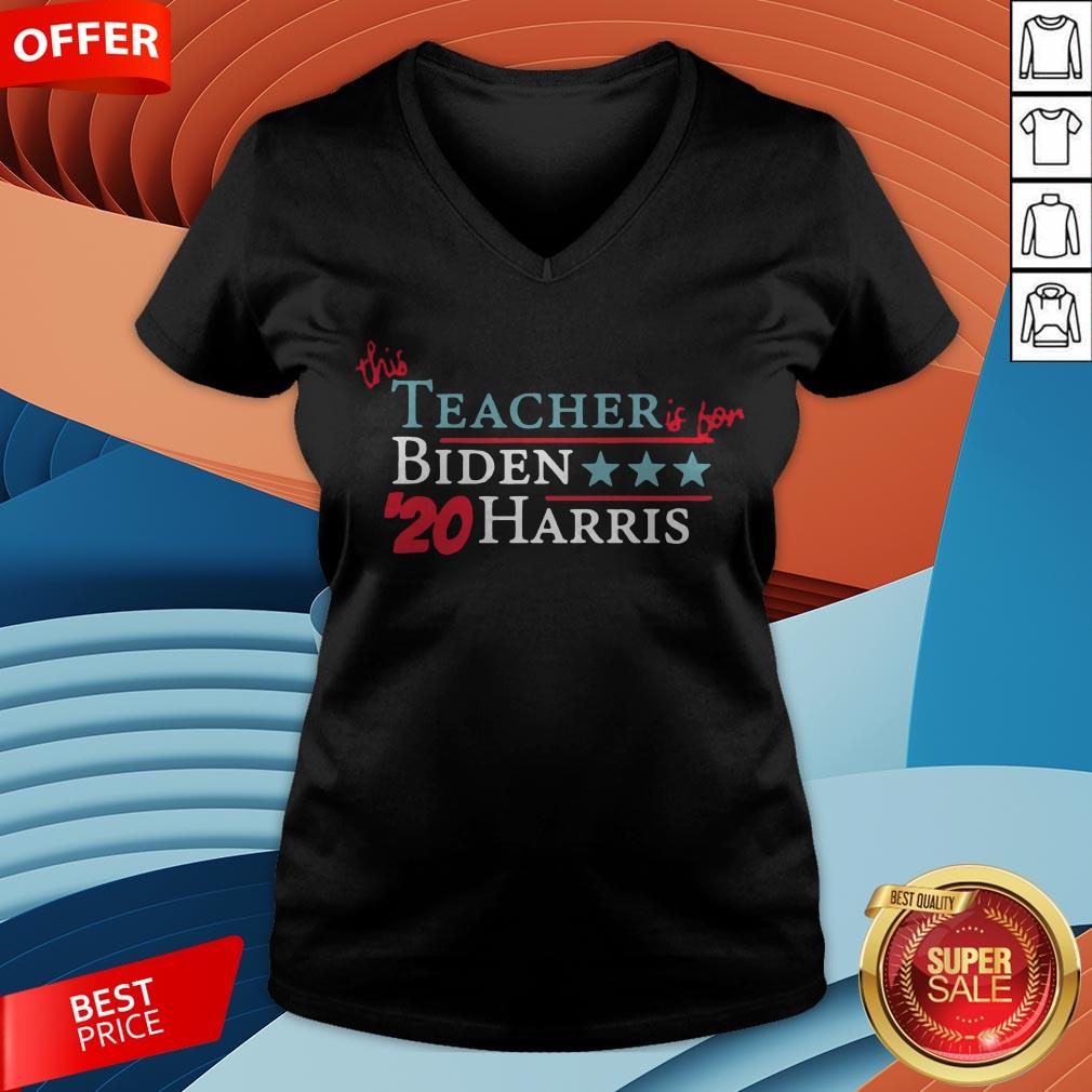 This Teacher Is For Joe Biden Kamala Harris 20 Vote America Shirt