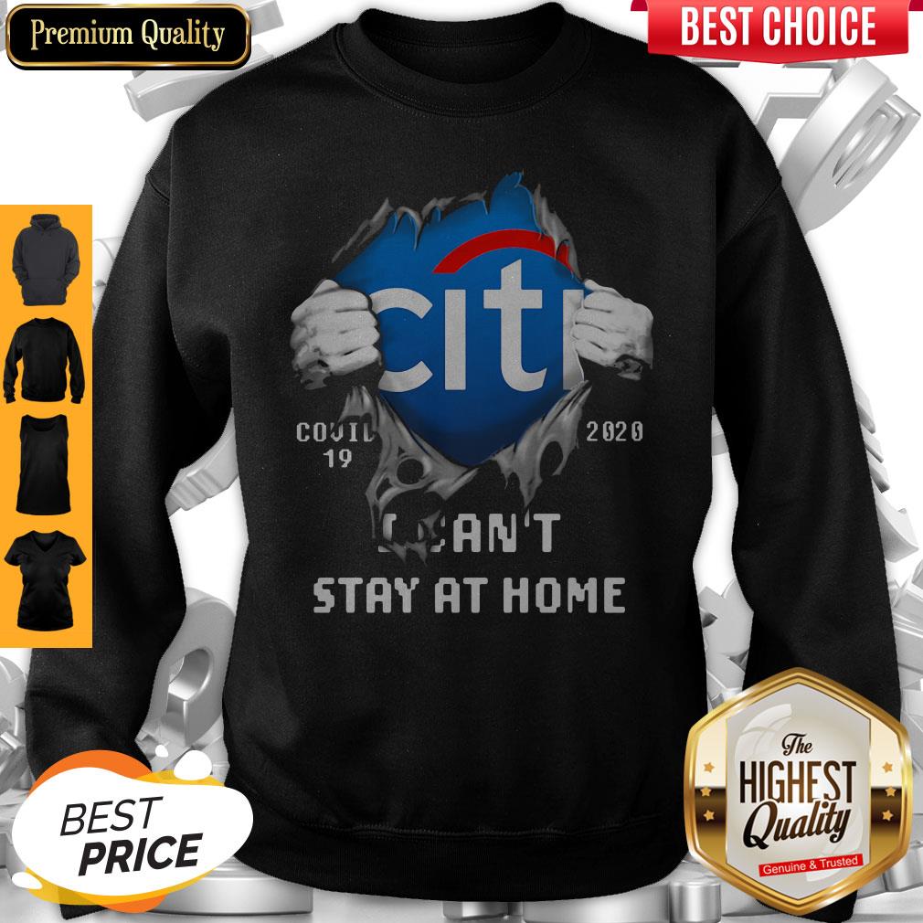 Top Blodd Insides Citibank Covid-19 2020 I Can't Stay At Home Shirt