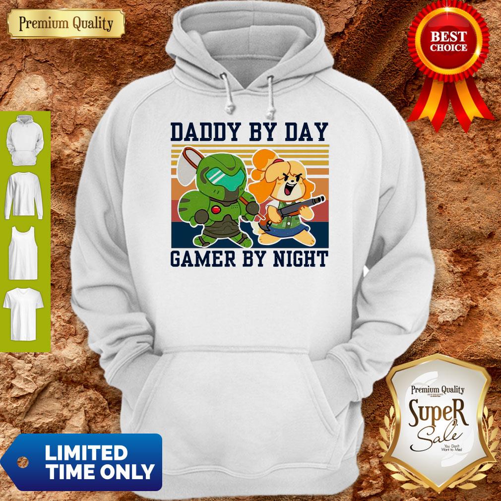 Top Doomguy and Isabelle Daddy By Day Gamer by Night Vintage Shirt