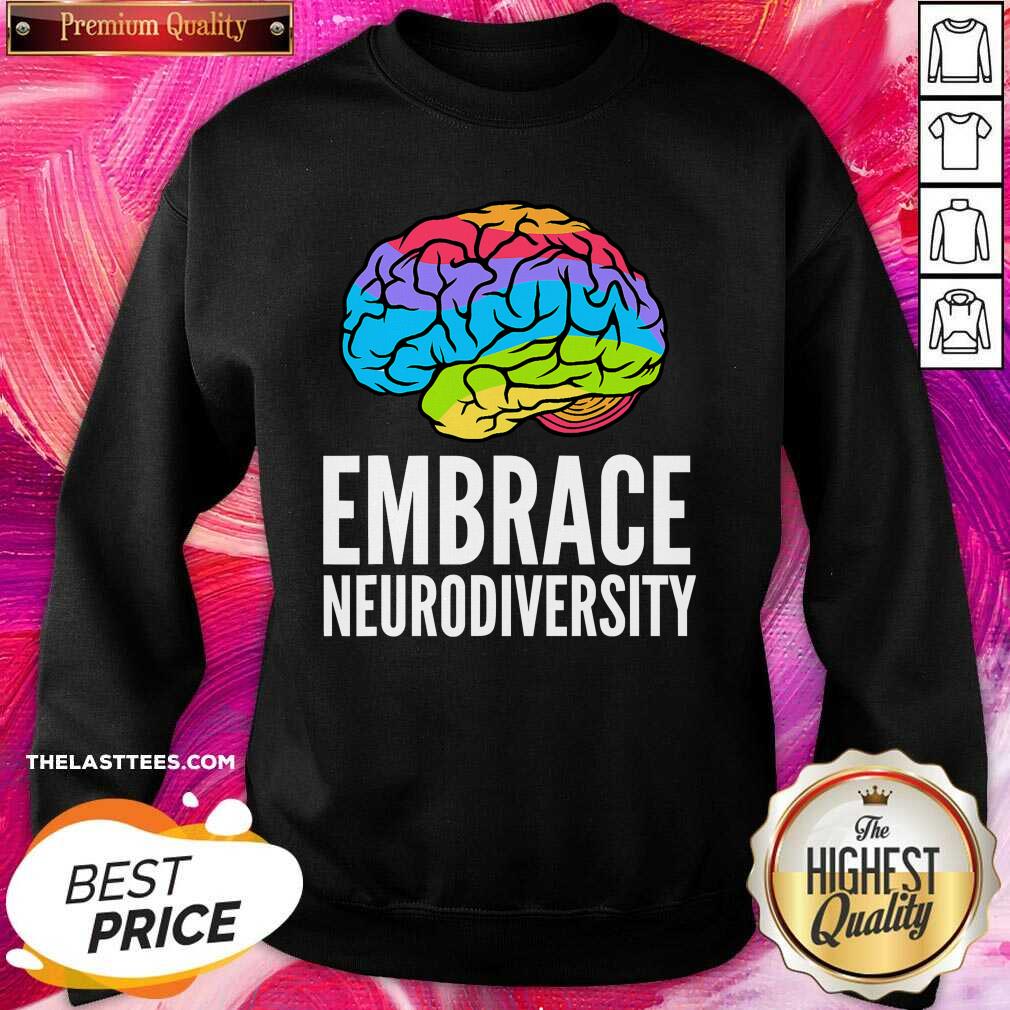 Top Embrace Neurodiversity Brain Adhd Autism Asd Awareness Shirt