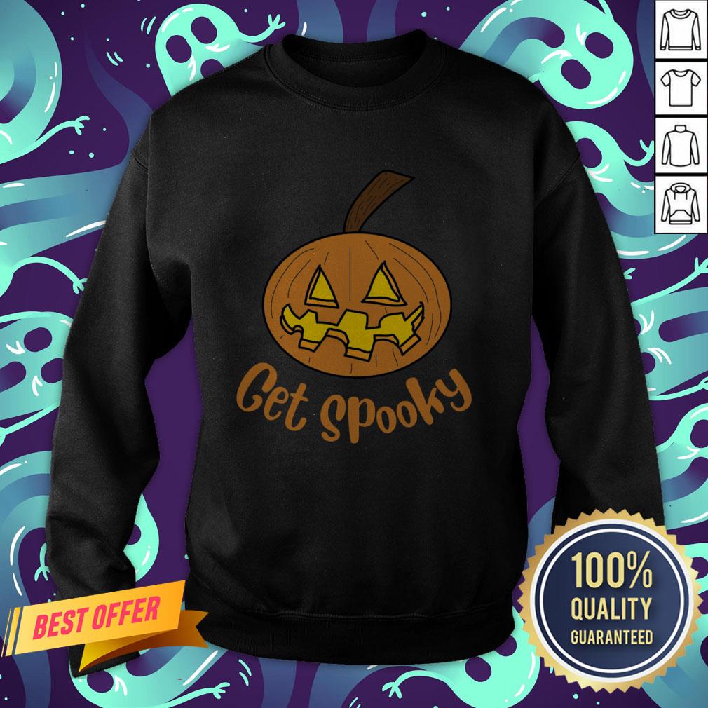 Top Get Spooky Pumpkin Happy Halloween Shirt