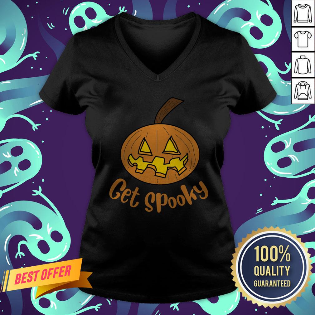 Top Get Spooky Pumpkin Happy Halloween Shirt