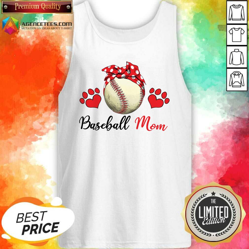 Top Polka Dot Red Baseball Love Mother For Baseball Lover Shirt