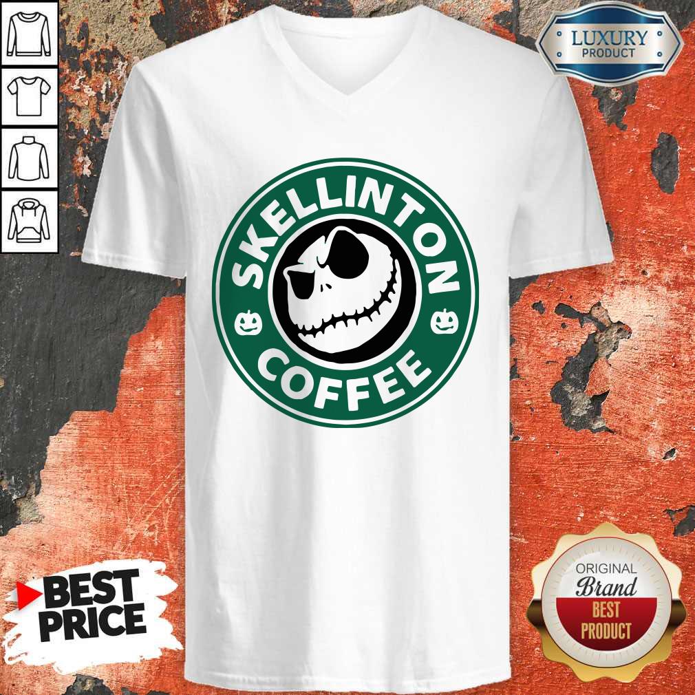 Top Skellington Coffee Shirt