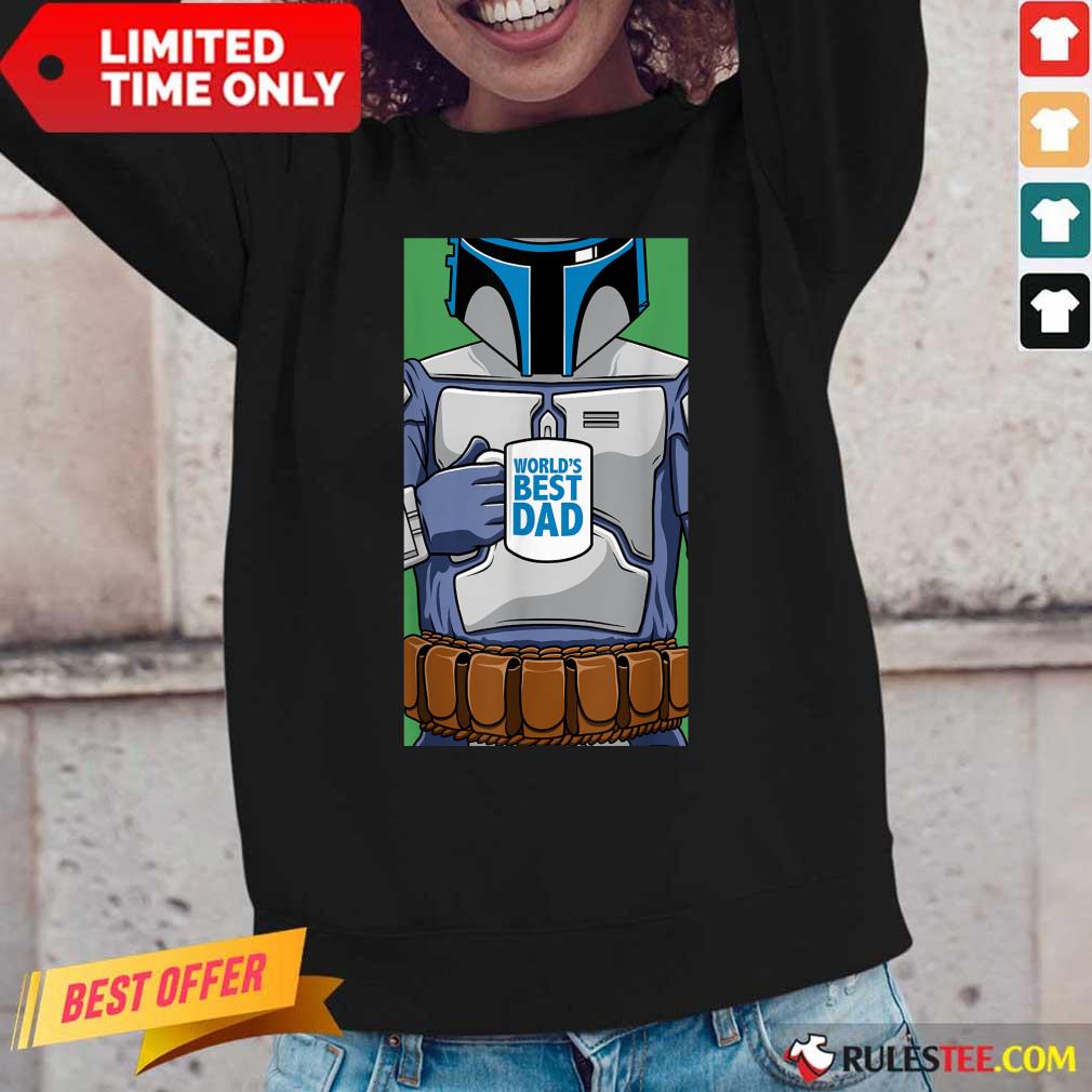 Top Star Wars Jango Fett World’s Best Dad Portrait Father’s Day Shirt