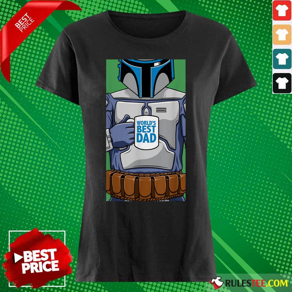 Top Star Wars Jango Fett World’s Best Dad Portrait Father’s Day Shirt